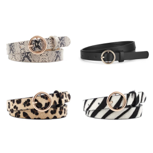 Elegant Pattern/Solid Color Waistband PU Leather Belt for Women Multiple Occasion Suitable Jeans Pants Waist Strap