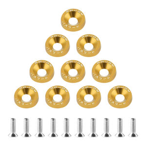 MOTOX น๊อตเลสพร้อมแหวน CNC แต่งห้องเครื่อง/ คอนโซลมอเตอร์ไซด์ pwjcm เบอร์10