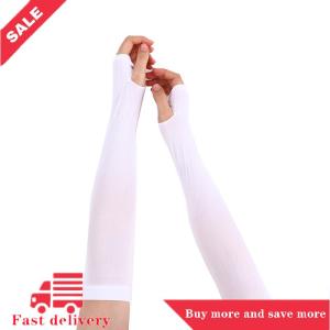 [COD] Ice Silk Sleeve Sunscreen Cuff Arm Uv Sun Protect AntiSlip Summer Outdoor Riding