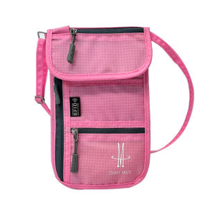 กระเป๋าเก็บบัตรประจำตัว กระเป๋าแขวน แบบพกพา มัลติฟังก์ชั่น วัสดุแปรงกันขโมย ทนทาน ผ้าไนลอนคุณภาพสูง ป้องกันการสูญหาย