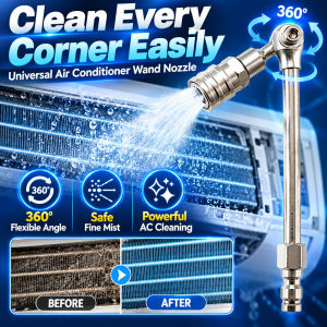 Universal Air Conditioner Wand Nozzle Flexible Angle Spray Tip Quick Connect Extension Rod Aircon Cleaning Water Gun Accessory