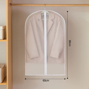 Clothes Dust Cover Transparent Dust Bag Hanging Cloth Pocket Washable Dust-Proof Coat Plastik 衣服防尘罩
