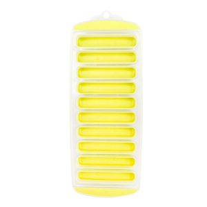 ZYJC SHOP 10 lỗ Khuôn làm đá viên dải dài Silicone Tự làm Khuôn làm đá Tự làm Có Nắp Khuôn nướng Mùa hè