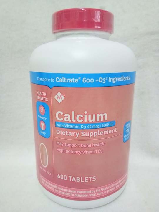 Member's Mark CALCIUM with Vitamin D3 40mcg (1600 IU) 600 Tablets