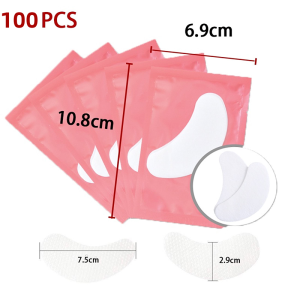 50/100pcs Planting Long Eyelashes Eye Sticker Hydrogel Grafting Eyelash Eye Sticker Collagen Beauty Eyelash Tool