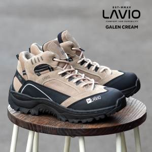 Lavio Sepatu Pria Safety Ujung Besi Boots Gunung Outdoor Touring Galen