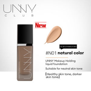 UNNY Liquid Foundation Natural Flawless Finish Silky Matte Liquid Foundation for Dry Oily Skin 24H Makeup Stay SPF46 PA+++ 35G