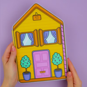 Fox Family Doll House Busy Book for Kids