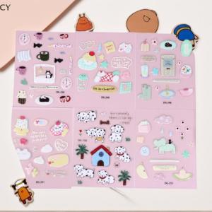 CY🌠🌠🌠 Dễ Thương Phim Hoạt Hình 3D Mèo Chó Pha Lê Epoxy Nhựa Dán Kawaii DIY Tạp Chí Sticker Cho Điện Thoại Di Động Máy Tính Xách Tay Trang Trí Nội Thất
