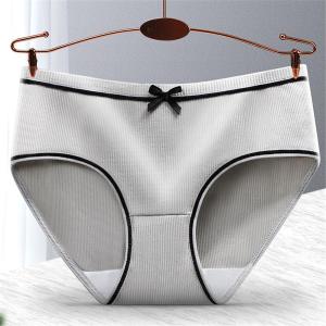 2pcs Saiz Besar Mega Deal Seluar Dalam Wanita Gaya Korea Warna Gula-gula Comel Baharu Berbenang Nilon Tahan Lasak