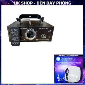Đèn Bay Phòng Đèn Laser TX 8686 Pro Có Remote Loa Đèn Bay Phòng Dùng cho bar  pub  party  hộp đêm  vũ trường