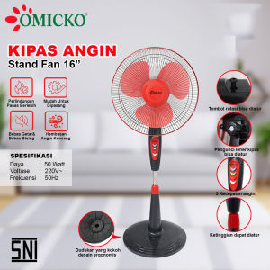 Stand Fan Kipas Angin Berdiri NPLUS 16 inch