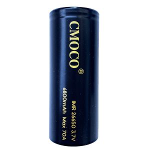 CMOCO 26650 Rechargeable Li-ion Battery 3.7V -4.2V 6800mah 70A for Flashlight