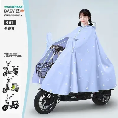 Áo Mưa Cánh Dơi Họa Tiết 3XL | Kính Trong Suốt Không Che Tầm Nhìn | Mưa Lớn Vẫn Che Kín
