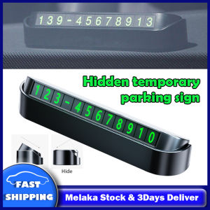 Hidden Car Temporary Parking Card Luminous Phone Number Sticker Phone Number Card Plate Car Styling Car Accessories