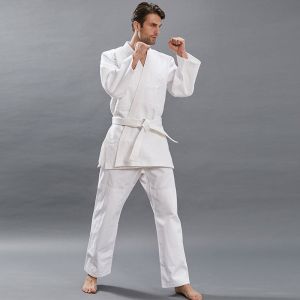 White Belter Karate Uniform Sportwear Taekwondo Karate Martial Arts Costume White MMA Clothes