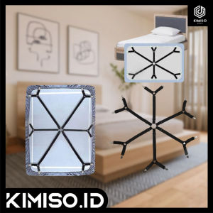 Pengait Sprei Kasur Pengait Sudut Sprei Anti Geser Penjepit Ujung Sprei Besi 6 Cakar 12 Klip HM1059