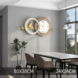 Minimalist Nordic Series Wall Clock Hot Sale Home Living Room Simple and Fashion Mute Creative Vintage Clock Art Elephant Decorations