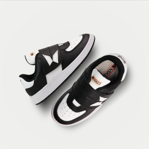 Sepatu Anak Laki Perempuan Sekolah Casual Original Premium Import Lokal Wins Low Black Hitam