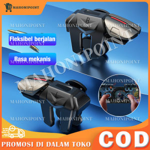 G21 Trigger PUBG FF FPS L1 R1 6 Finger Trigger Gaming For Mobile Phone Tombol Game-tembak  Automatic Trigger Controller