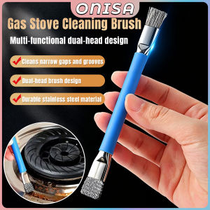 Onisa Double‑Headed Gas Stove Cleaning Brush Kitchen Grease Remover Steel Wire Decontamination Scrub Brush