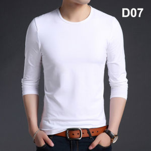 [HÀNG HOT] Áo thun nam cổ tròn dài tay đẹp màu đen trắng ( II )