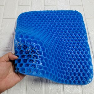 Đệm Ngồi 3D 2 Lớp Thoáng Khí - Đệm ɡel Tổ Ong Đàn Hồi Lót Ghế - Chống Đau Mỏi Lưng