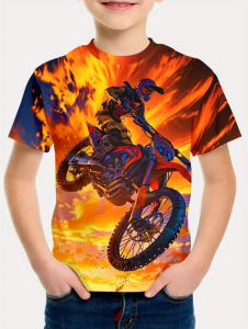 [Local Stock] VCC Kids Clothes Boys T Shirt Short Sleeve Stylish Car Racing Graphic T Shirts Children Summer Clothes Casual Streetwear Boy Clothes