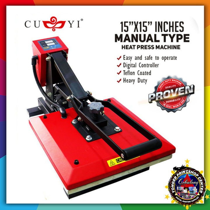 1 UNIT CUYI HEATPRESS MACHINE A4 SIZE 15X15 INCHES HEAVY DUTY