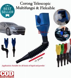 (BISA COD) PROMO Corong Teleskopik Pengisian Corong Minyak Motor Mobil Plastik Portable / Corong Jerigen / Corong Pengisian Minyak / Corong Serbaguna / Corong Lipat Multifungsi / Corong Air
