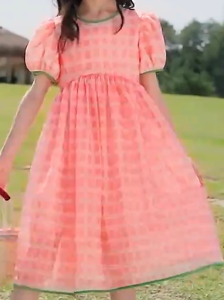 KYII Girl princess summer sweet dress short sleeve Dress ky22152