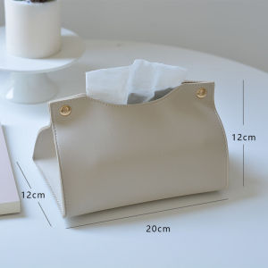 PU Leather Tissue Paper Storage Box Hotel KTV Car Homestay Restaurant Tissue Box Leather Tissue Box Waterproof Soft Tisu Kotak