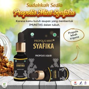 PROPOLIS Mint Syafika Suplemen Kesehatan Meningkatkan Imunitas Tubuh Bpom