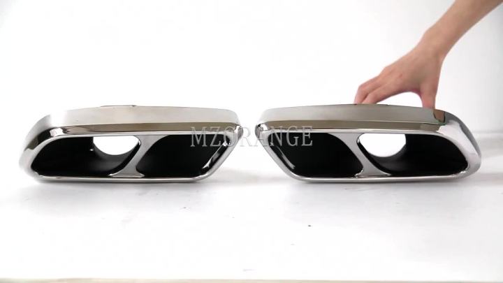 Car Muffler Rear Tips Replace Exhaust Tips For Land Rover Range Rover Sport SVR 2014-2021 Car Accessories Stainless Steel