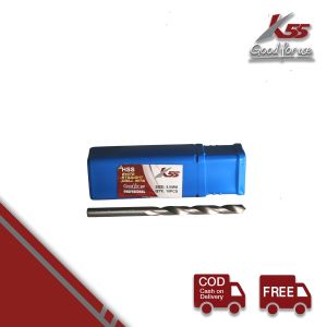K55 Mata Bor HSS Putih 1 - 7.5mm Besi Kayu Stainless Steel Baja White Straight Twist Drill Satuan