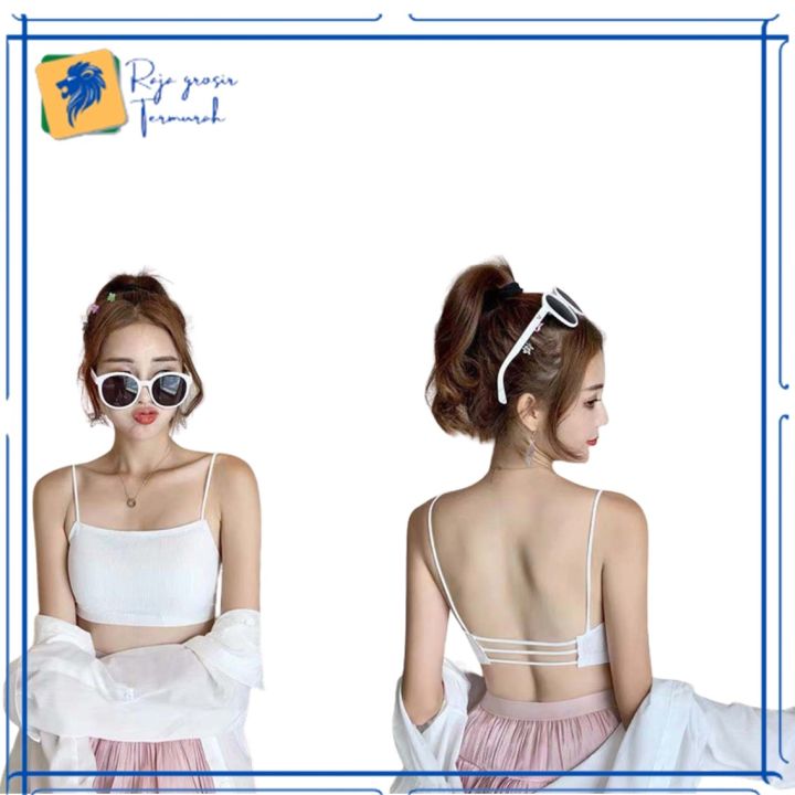 Bra Wanita 6614 Bh Crop Top Ala Korea Pakaian Dalam Wanita Bra Fashion Tali  Kecil Cup Import