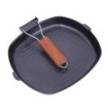 Square Grill Pan 20cm Alat Panggang Bentuk Kotak Anti Lengket Wajan BBQ Bakaran Sate Serbaguna Panci Pemanggang - HOMIA. 