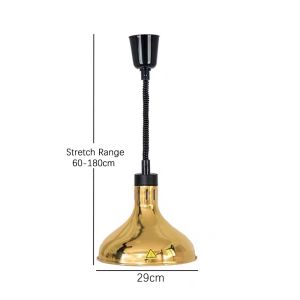 Commercial  Food Heat Lamp Stretchable  Buffet Heating Lamp  Dining Pendant Light  Food Warmer Lamp Restaurant Hanging Light  60-180cm adjustable 275w high power