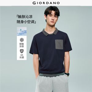 Giordano Beau Monde Men Women High Tech Cool Touch Polo Shirt Free Shipping 13016231