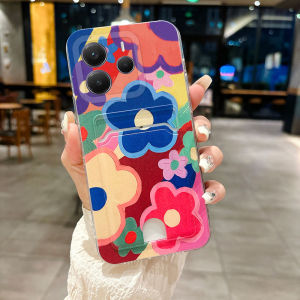 Phone Casing Redmi Note 14 pro Note14 pro+ 5g Fashion Flower Pattern with Card Pocket Design Rubber Soft Case Redmi Note14 pro Note14pro+ 5g New 2025 Casing Cover