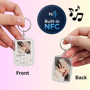 【Mach Gifts】Customised Spotify Keychain with NFC Music Keychain Personalised Birthday Valentines Gift Durable Souvenirs Individual Packaging