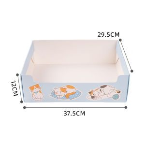 BEIERWA กล่องทรายแมวความสามารถในการพับเก็บได้มากแบบพกพาสำหรับการเดินทางดีไซน์แบบใช้แล้วทิ้งเป็นมิตรกับสิ่งแวดล้อม