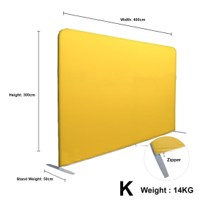 Tension Fabric Backdrop for Event Birthday Party Wedding Ceremony Banquet Decoration Aluminum Frame Portable