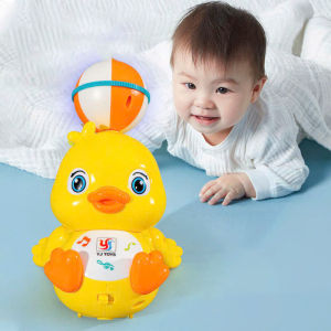 Đồ chơi vịt con vàng đội xoay bóng – Có nhạc đèn LED và nhảy múa vui nhộn mới nhất 2025