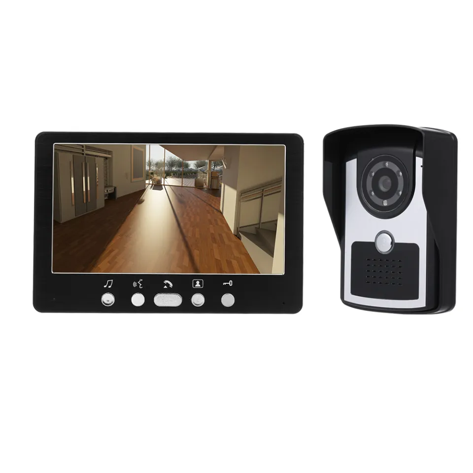Ir Vision Wired Inch Monitor Hd Wired Doorbell Camera Doorbell
