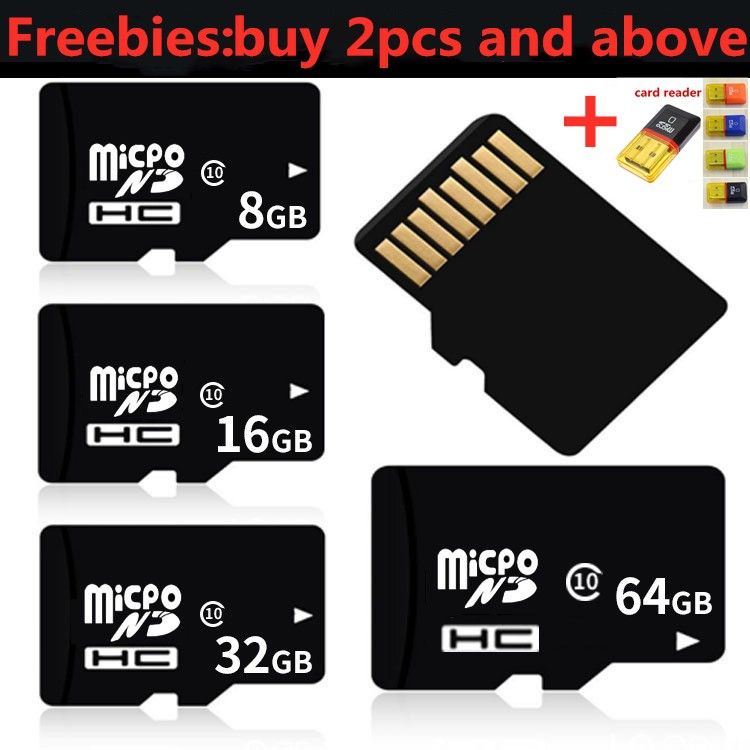 FREE+ COD Memory Card 8/16/32/64/128GB Class10 Micro SD A1+ Free Adapter Phone PC Computer