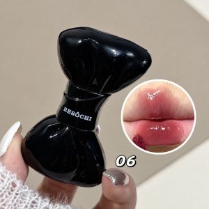AODDO Ống nơ Son bóng Jelly Mirror Kết cấu dạng nước Dưỡng ẩm Son môi dạng lỏng Ngọt ngào Lâu trôi Son tint Bowknot Phụ nữ