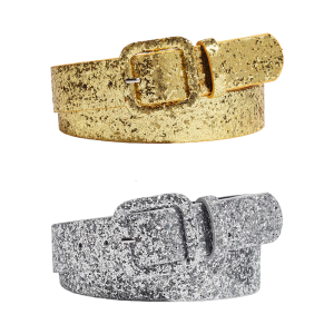 Đai khoá kim vuông cho người lớn lấp lánh dây thắt lưng đơn giản cho quần Blingbling Dây thắt lưng thanh lịch eo decors