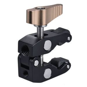 Aluminum Camera Clamp Mount Arm For Cameras with 1/4 And 3/8 Threaded Holes Multiple Function