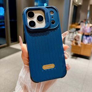 Case for iPhone 17 18 16 15 14 13 12 11 Pro Max 14 15 16 Plus With Lens StandingSlim Military Grade Suitcase Design Shockproof Anti-Drop Built-in Ring Holder Kickstand Protection Phone Case for iPhone 17 Pro